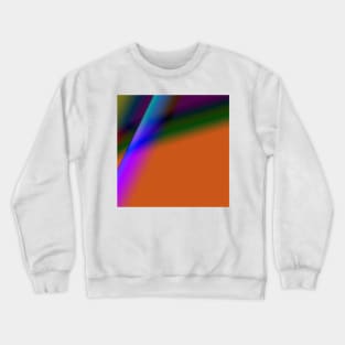 GREEN ORANGE BROWN BLUE TEXTURE ART Crewneck Sweatshirt